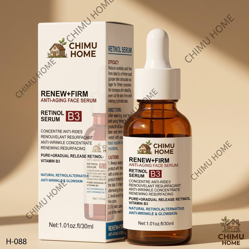 Hyaluronic Acid Facial Serum - 【CHIMU HOME】Sérum Facial Retinol B3 para