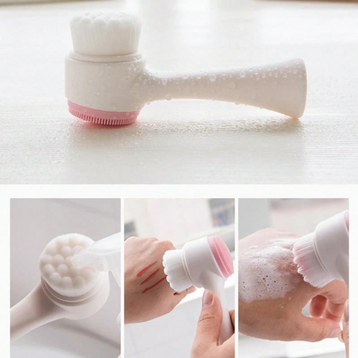 Dupla face limpador facial sil - Silicone Face Scrubber Electric avaliação e preço
